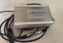 DC-DC Ladegerät für eBike Powerbutler im Alu-Gehäuse